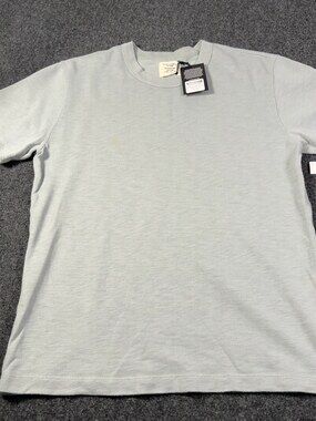 Buck Mason Field-Spec Cotton Heavy Tee Dusty Blue Mens Medium NWI Msrp62 [MC13]